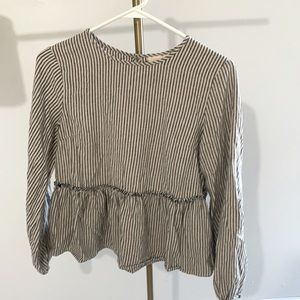Universal Threads Striped Long Sleeve Blouse